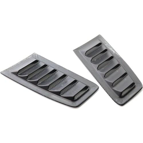 2 Pieces Vehicle Hood Vent Cold Air Flow Intake Fitment Modified Accessory Decorative Compatible for Ford Focus MK2