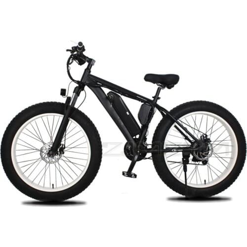 26 Inch Electric Bike Double Disc Brake Lithium Battery 36V250W Electric Mountain Bicycle Fat Tire Beach E-bike Free Shipping