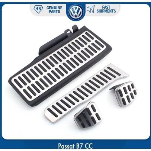 4PCS/SET Sports Fuel Brake Pads Foot Rest MT Pedals for Volkswagen VW Passat B7 CC