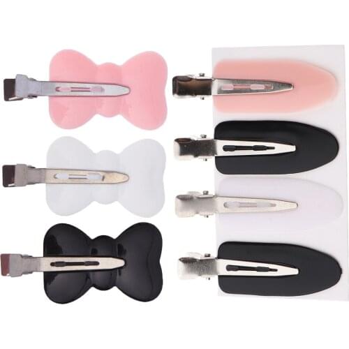No Hair Clips 7Pcs Plastic No Bend Hairclips for Professionals & Stylists - For Makeup, Styling, Sectioning and More
