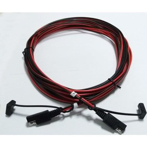 8 Meters SAE to SAE Plug Quick Connector 10A/2468/18AWG Copper Cord Extension Power Cable for Outdoor Solar Panel Power Battery