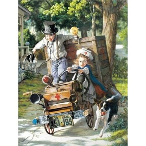 Diamond Painting, Cross Stitch Set, Portrait Mosaic Cartoon, Square Diamond / Round Diamond, Embroidery, Home Decoration