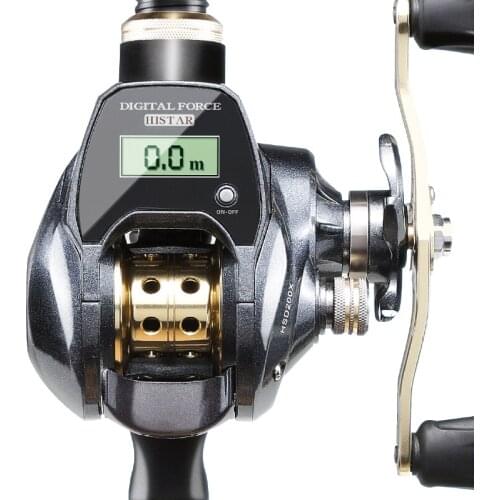 Baitcast Reel 18 BB 7.0:1 Bait Casting Fishing Reel Wedkarstwo Wheels with Line Counter Digital LED Display Fishing Wheel Pesca