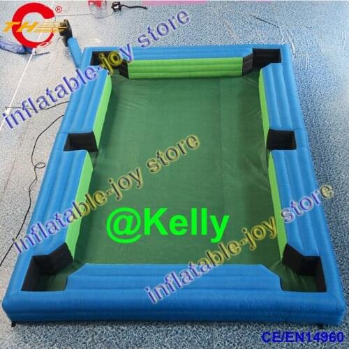 Free air shipping inflatable snooker, inflatable football snook ball table, portable billiard snooker pool table, soccer snooker
