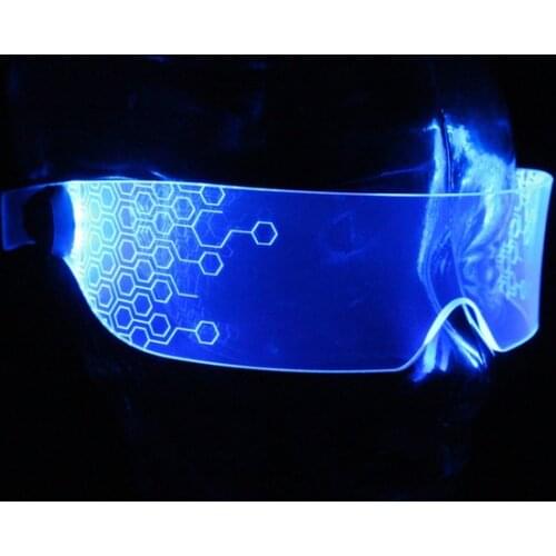 Future technology Illuminated glasses bar nightclub stage performance gogo lumious party Cosplay glasses