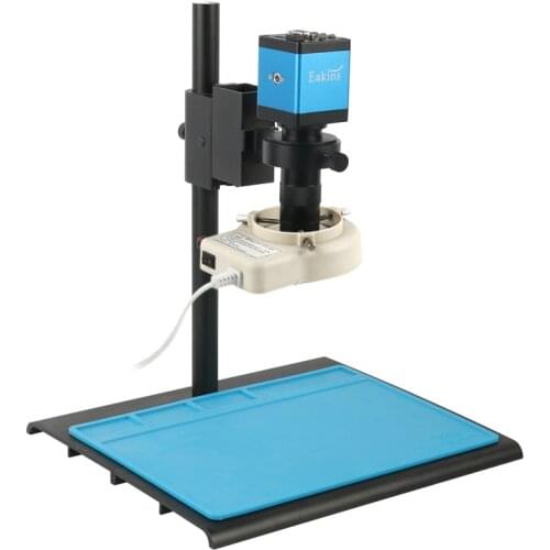 VGA HDMI 1080P HD Digital Monocular Microscope Camera 100x Lens + Big Workbench Stand + 56 LED Light For Repair Phone Soldering