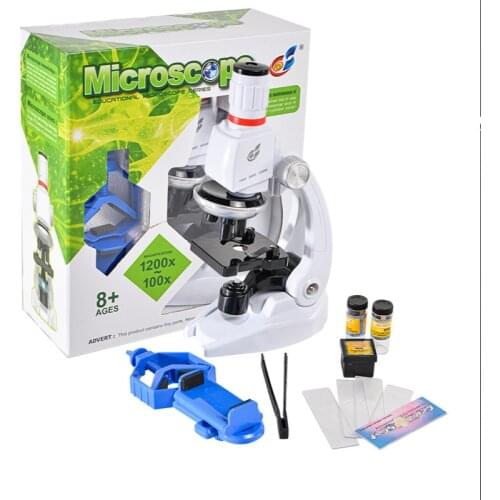 Childrens science experiment steam microscope toy set for primary school students to make experimental equipment kindergarten t