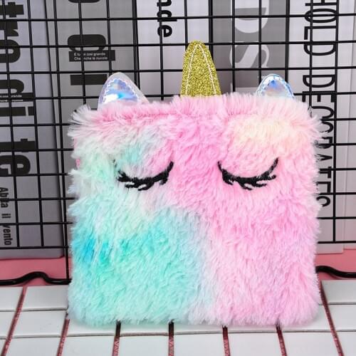 Unicorn Laser Childrens plush cross coin purse trinket bag original design Christmas gift quality guarantee