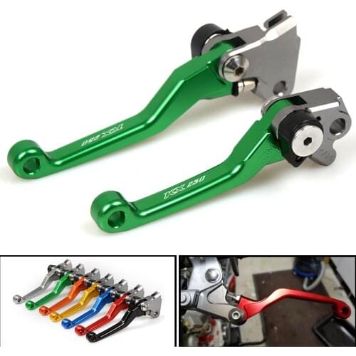 For KAWASAKI KX125 KX250 KX250F KX450F KX 125 250 250F 450F 2005-2012 2011 2010 CNC Pivot Brake Clutch Levers Dirt Bike Green