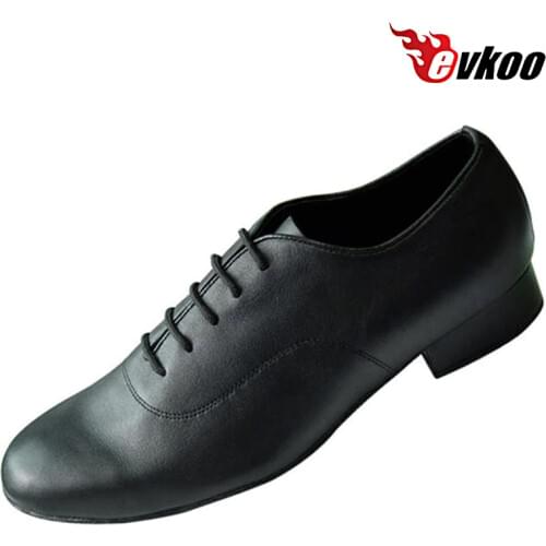 Evkoodance Professional Modern Dance Shoes 2.5cm Heel Man Made By Genuine Leather Patent Or Nubuck With High Quality Evkoo-302