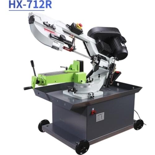 HX-712R Band Saw Machine Steel Cutting Machine Household Angle Bevel Cutting Heavy-duty High-power Profile Metal Square Tube
