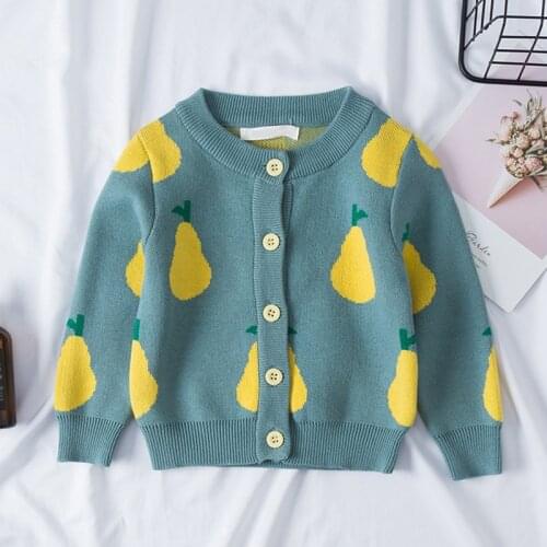 Girls Cardigan Jackets 2020 Fall Winter ChildrenS Sweater Spring Autumn Models Jacquard Sweater Pullover ChildrenS Sweater