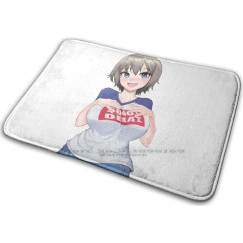 Uzaki Chan Mat Rug Carpet Anti-Slip Bedroom Entrance Door Mat Anime Manga Ecchi Hentai Nsfw Sugoi Dekai Shojo Sexy Girls Uzaki