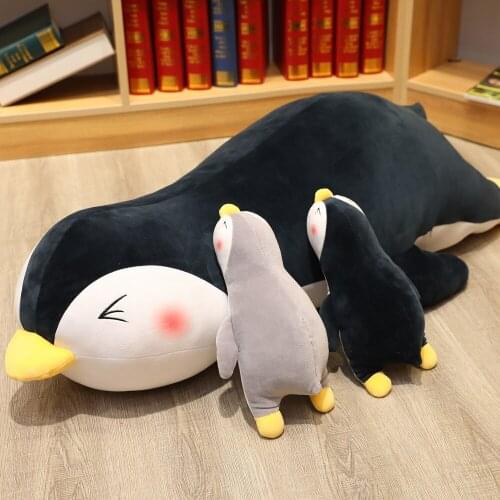 1PC30/100CM Cute Kneeling Penguin Plush Doll Childrens Toy Action Doll Plush Doll Model Plush Toy Gift Toy Gift For Girlfriend
