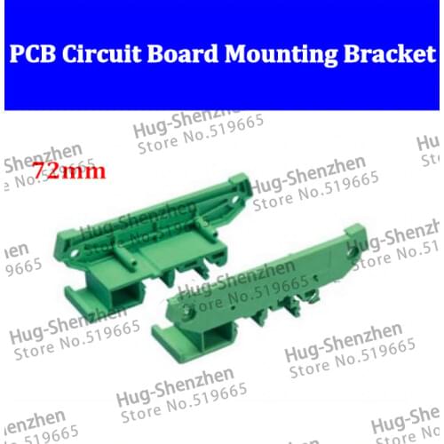 72mm PCB Circuit Board Mounting Bracket For DIN 35mm Rail Mounting,C45 25pair/lot