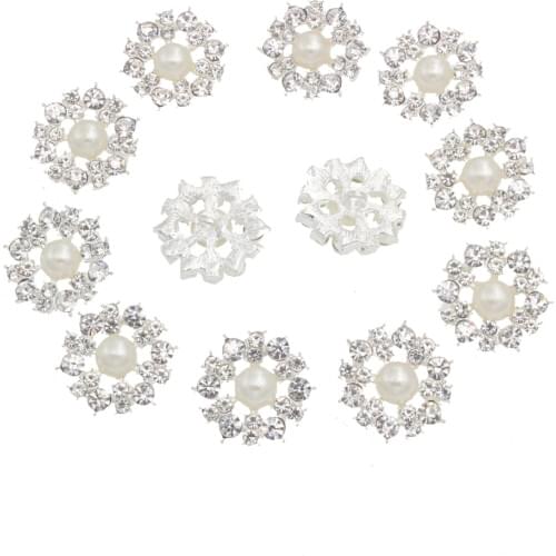 Nidalee 21mm DIY Rhinestone Shank Button Metal Upholstery Solid Brass Sewing Decorative Women Coat Botones Decorativos 10pc
