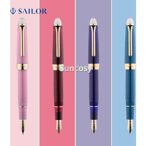 Sailor Fountain Pen Shikiori Moonlit Night Water Surface Fine Print 11-0558, Night Firing, Night Long