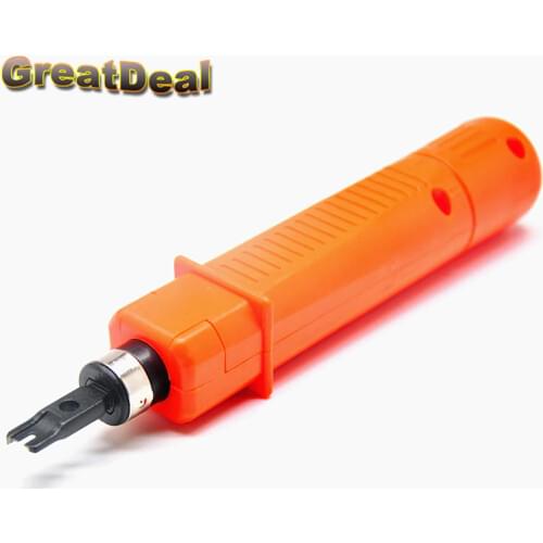 Network RJ45 RJ11 Cable Crimper Wire Cut Off Impact Punch Down Tool Impact Punch Down Insert Cutter Cable Termination Tool HY425