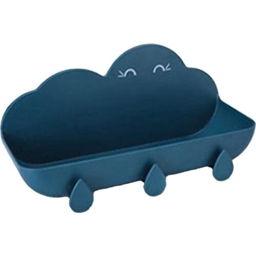 Bathroom Storage Rack, Perforation-Free Cloud, Bathroom and Toilet Wall-Mounted Multifunctional Storage Rack