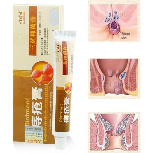 Herbal Extract Hemorrhoids Cream Suppository Powerful Ointment External Hemorrhoids Anal Fissure Internal Mixed Hemorrhoid 2pcs