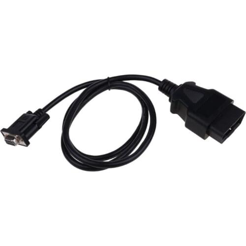 Universal OBD2 16Pin TO DB9 RS232 Adapter Cable Car Auto Diagnostic Interface
