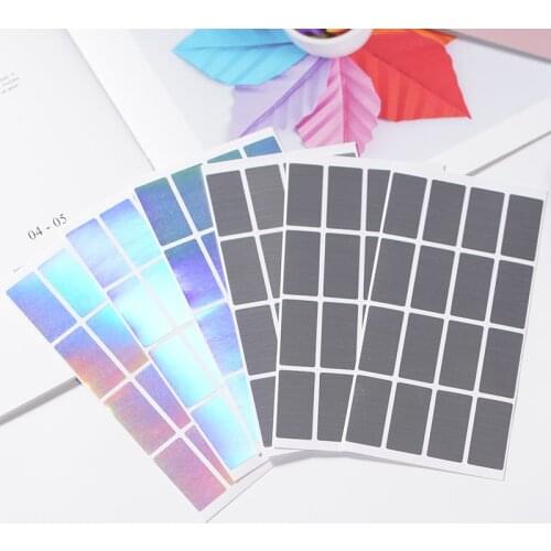 High quality laser self adhesive label printing stickers customized dumb silver / color self adhesive label stickers