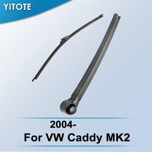 YITOTE Rear Wiper & Arm for Volkswagen Caddy MK2 2004 2005 2006 2007 2008 2009 2010 2011 2012 2013 2014 2015 2016 2017
