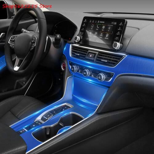 Gear Shift Frame Panel Membrane Protective Film For Honda Accord 2018 2019 2020 Interior Modification Car Styling