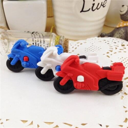 1Pcs Cute Designer Students Pen Shape Eraser Rubber Stationery Kid Gift Toy School Supplies 4 Colors Free Shipping 0716