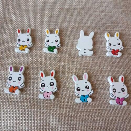 10pcs Animal Decorative Buttons 2 Holes Wooden Buttons Crafts Sewing flatback Scrapbooking DIY Apparel Sewing accessories