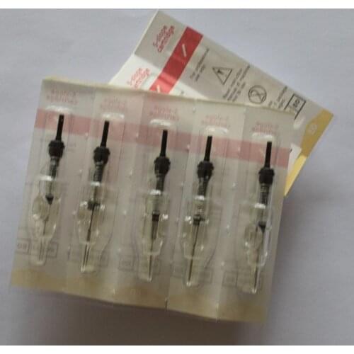 Tattoo Cartridge 10pcs 5SF Disposable Sterilized Tattoo Permanent Makeup Pen Machine Flat Needles Tips Supply for Eyebrow lip