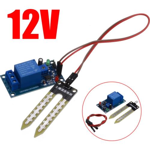 DC 12V Electronics Soil Moisture Hygrometer Detection Humidity Relay Sensor Module Automatic Watering for arduino