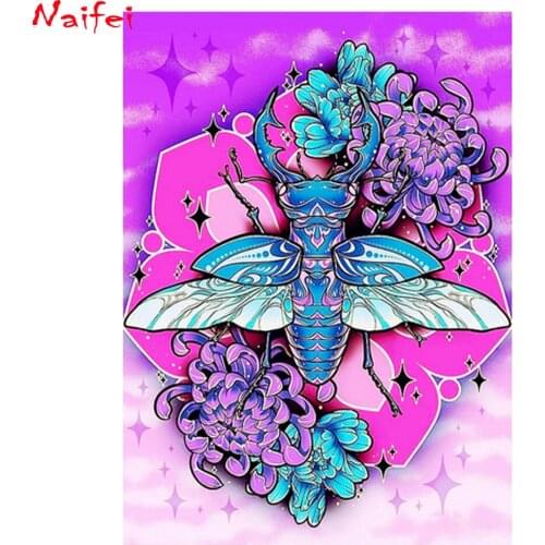 5D DIY Full square round Diamond Painting Animal bee flower Cartoon Home Decoration