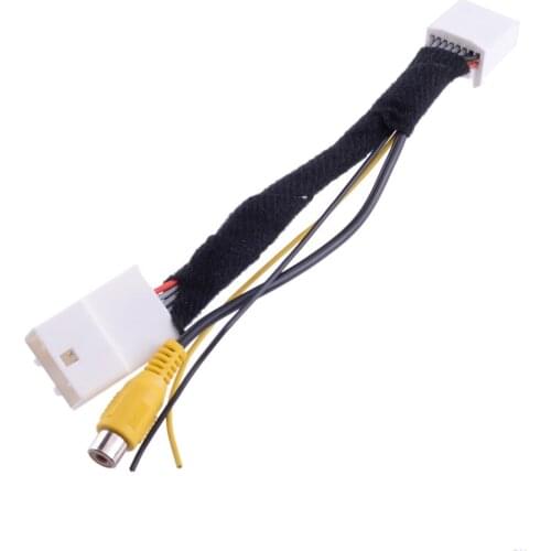 Car Rear-view Reverse Backup Camera Adapter Cable Wiring Harness Fit For Toyota 4-Runner Scion FR-S IQ TC CB XD Subaru BRZ 2014