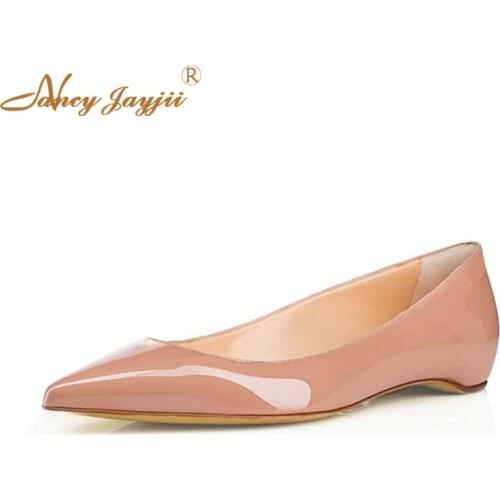 Ballalla Classic Woman Flats Zapatos De Mujer Nude Red Coffee Autumn Dress Party Women Ballet Ladies Casual Shoes Big Size 45 42