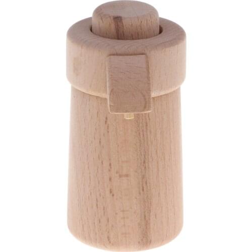 Wooden Educational Pretend Play Toy - Natural Wooden Kettle for Girls Role Play Game