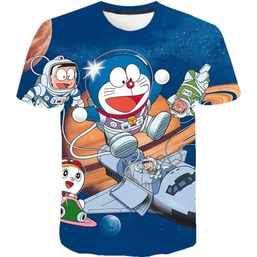 Anime Doraemon 3D Printed T Shirt Men Women Children Casual Boy Girl Kids Summer Streetwear Short Sleeve Cotton Cool Tops