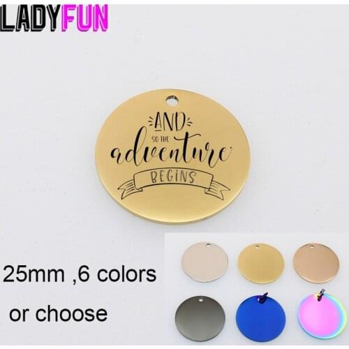 And So The Adventure Begins Charm Stainless Steel Adventure Gifts Charms High Polish Mirror Pendant 10pcs