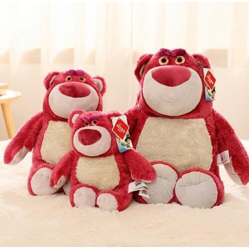 Disney 30/40/50/60cm Strawberry Bear Doll Toy Story Doll Plush Toy Pillow Soft Childs Pillow