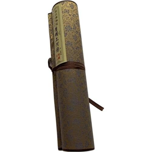 Chinese Calligraphy Classic Long Large Size Qing Ming Shang He Tu Copy Of Famous Painting Panoramic Painting Scroll Decoration