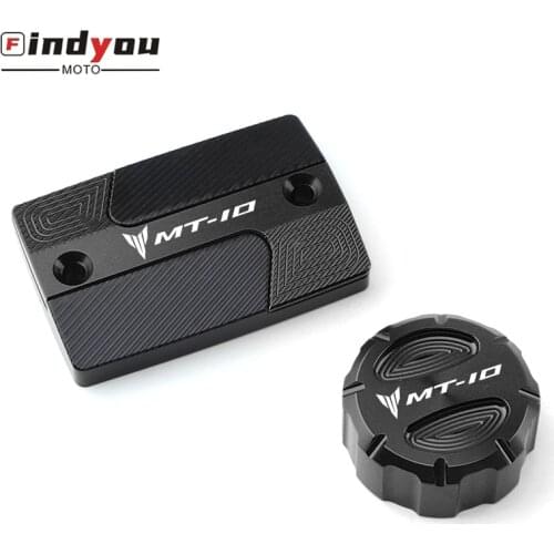 Motorcycle CNC Front & Rear Brake Fluid Cylinder Master Reservoir Oil Tank Cover Cap For Yamaha MT-10 mt10 2015-2019 2018 2017