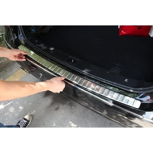 Stainless Steel Rear Bumper Exterior Sill Protector Plate For Mercedes Benz W212 E180L E200L E260L E300L 2010-2015 Accessories