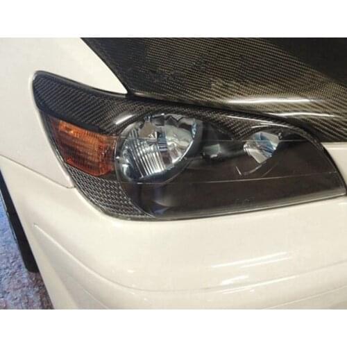 Carbon Fiber Headlight Eyelids Eyebrows for 1998-2005 Lexus IS200 IS300 B Type