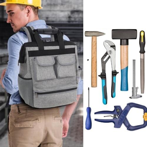 Oxford Multi-Function Shoulder Tool Bag Elevator Repair Backpack Hardware Kit Toosl Backpack Canvas Tools Bags