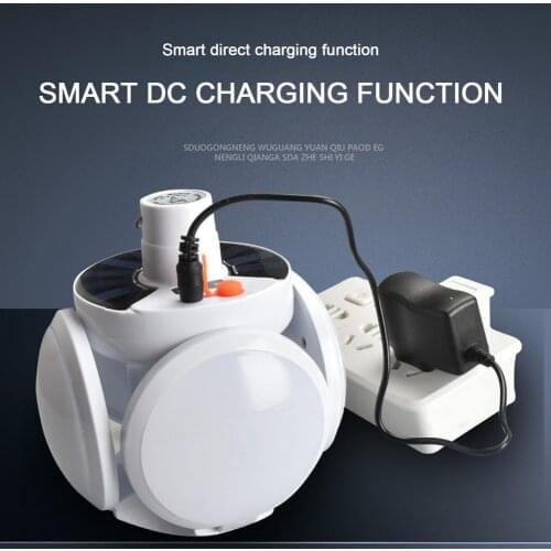 Solar LED Bulb Light Rechargeable Wireless Outdoor Emergency Lamp Plug/solar Charging Energy Saving Waterproof Night Market Lamp