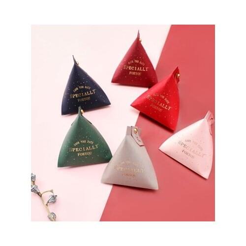 Triangular Pyramid Marble Candy Box Wedding Favors and Gifts Boxes Chocolate Box for Guests Giveaways Boxes Party Supplies