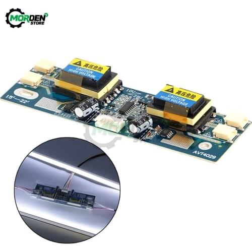 DC 10V-29V Universal CCFL Inverter LCD Laptop Monitor 2 Lamp For 15-22'' Widescreen Backlight For Screen Module DC To AC Board