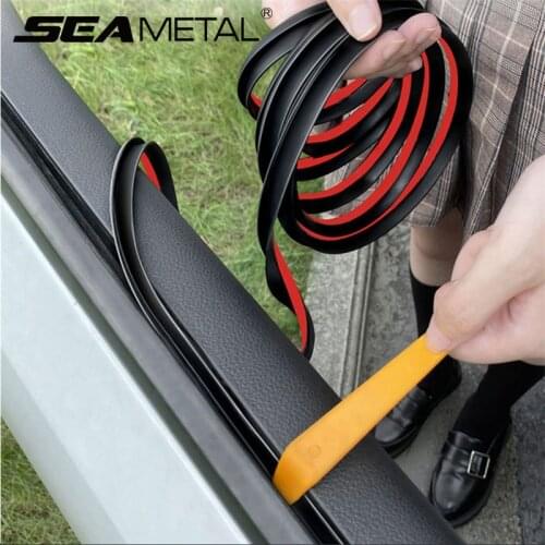 V Shape Car Window Sealing Strip Auto Rubber Seal Trim for Side Window Slot Reduce Noise Insulation Sealant Goods Accessories