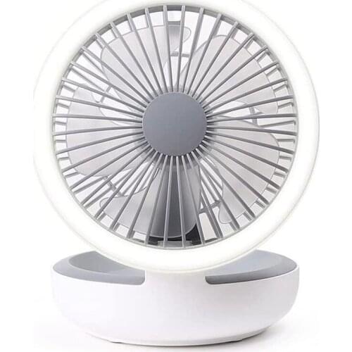 USB Desk Fan Foldable Table Fan with 3 Speed Adjustable,Quiet Operation Portable Handheld Fan Bedroom and Desktop