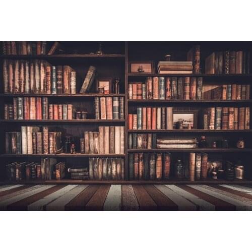 Photophone study room background photography vinyl magic books shelf children photo backdrop for photo studio backdrops lv-607